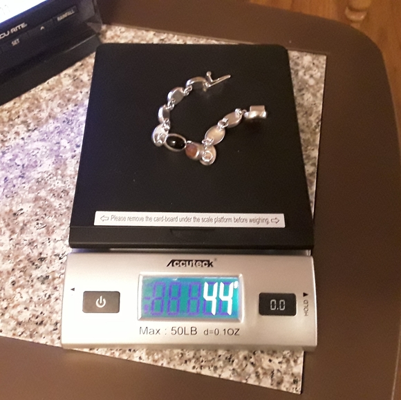 VTG. 925 SOLID STERLING MULTI-GEMSTONE BRACELET 8" - Picture 6 of 8